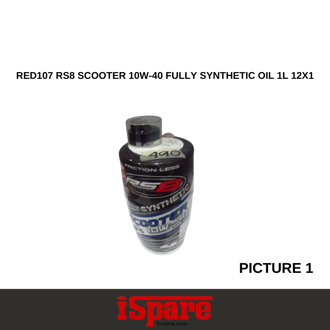 RED107 RS8 SCOOTER 10W-40 FULLY SYNTHETIC OIL 1L 12X1