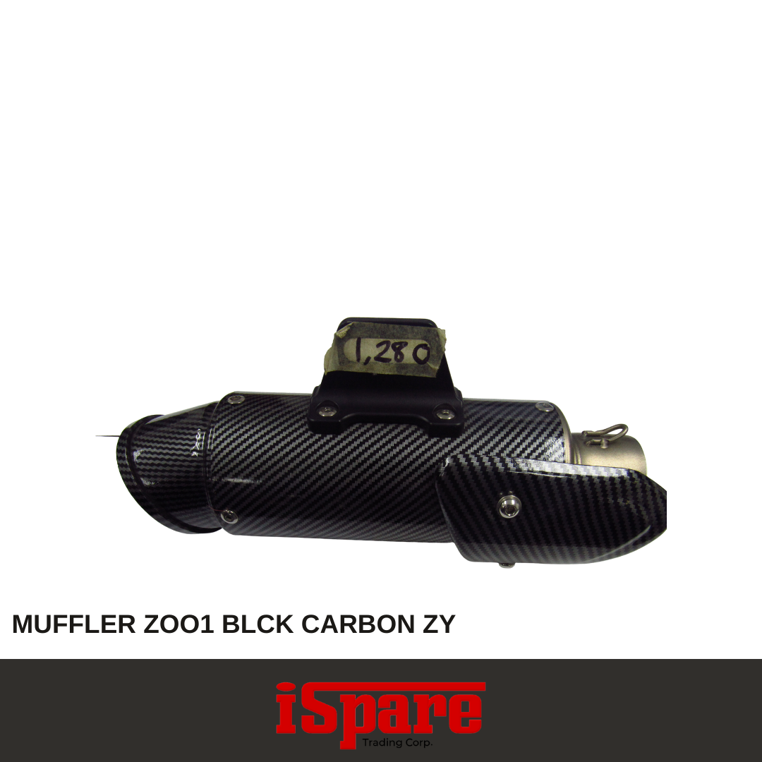 MUFFLER ZOO1 BLCK CARBON ZY