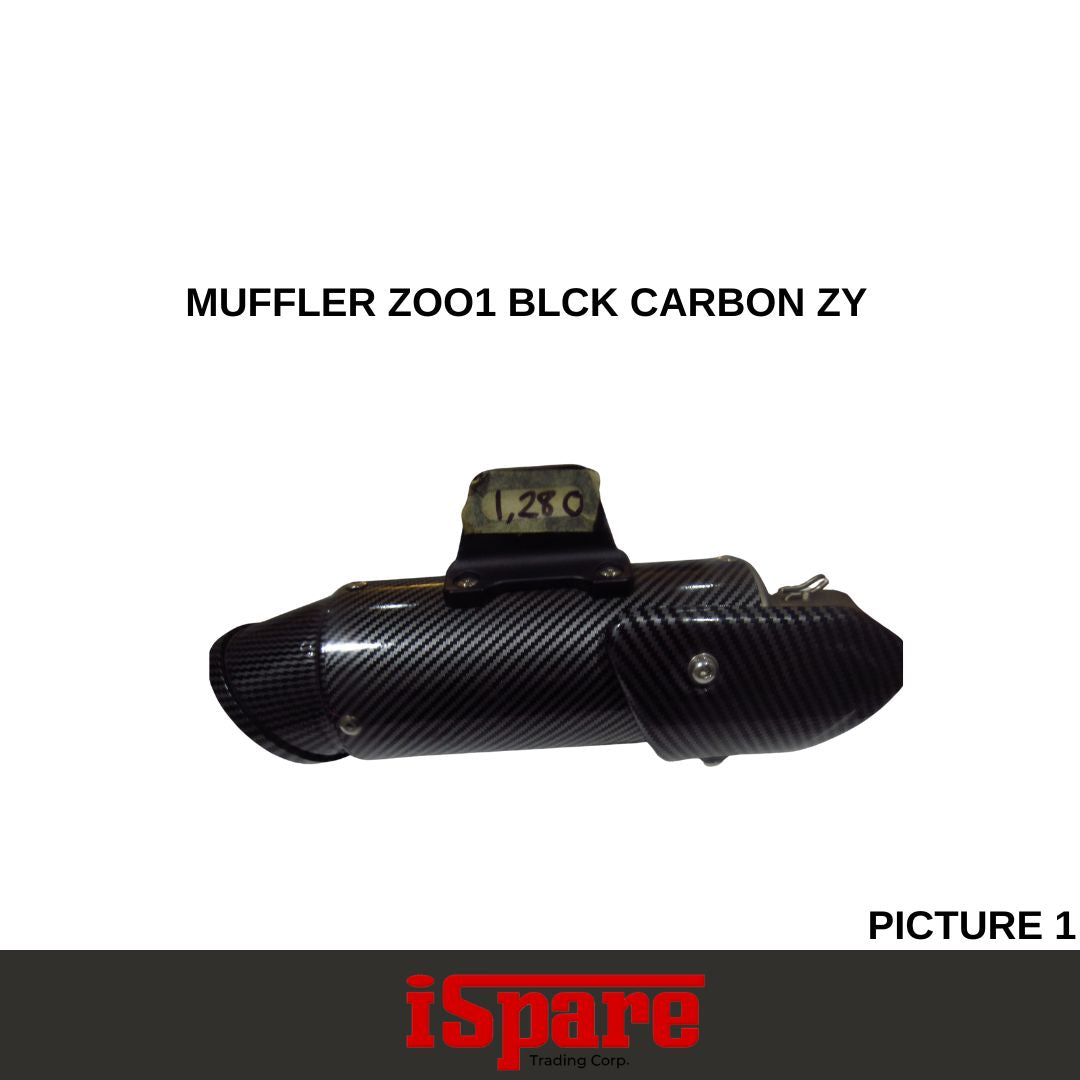 MUFFLER ZOO1 BLCK CARBON ZY