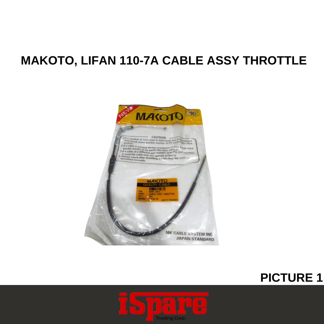 MAKOTO, LIFAN 110-7A CABLE ASSY THROTTLE (9000814)