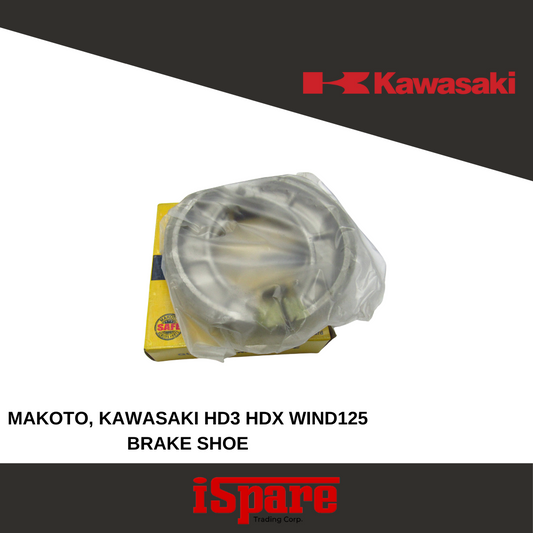 MAKOTO, KAWASAKI HD3 HDX WIND125 BRAKE SHOE