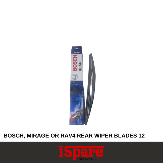 BOSCH, MIRAGE OR RAV4 REAR WIPER BLADES 12