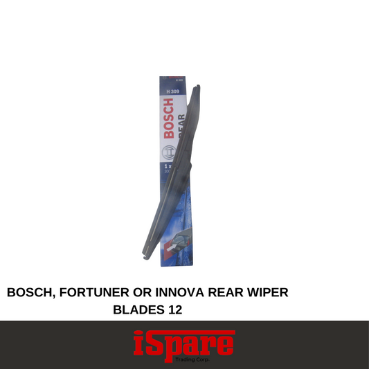 BOSCH, FORTUNER or INNOVA RR WIPER BLADES 12