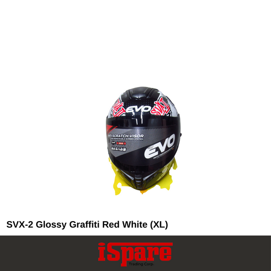 EVO SVX-2 Graffiti Glossy Red White (XL)