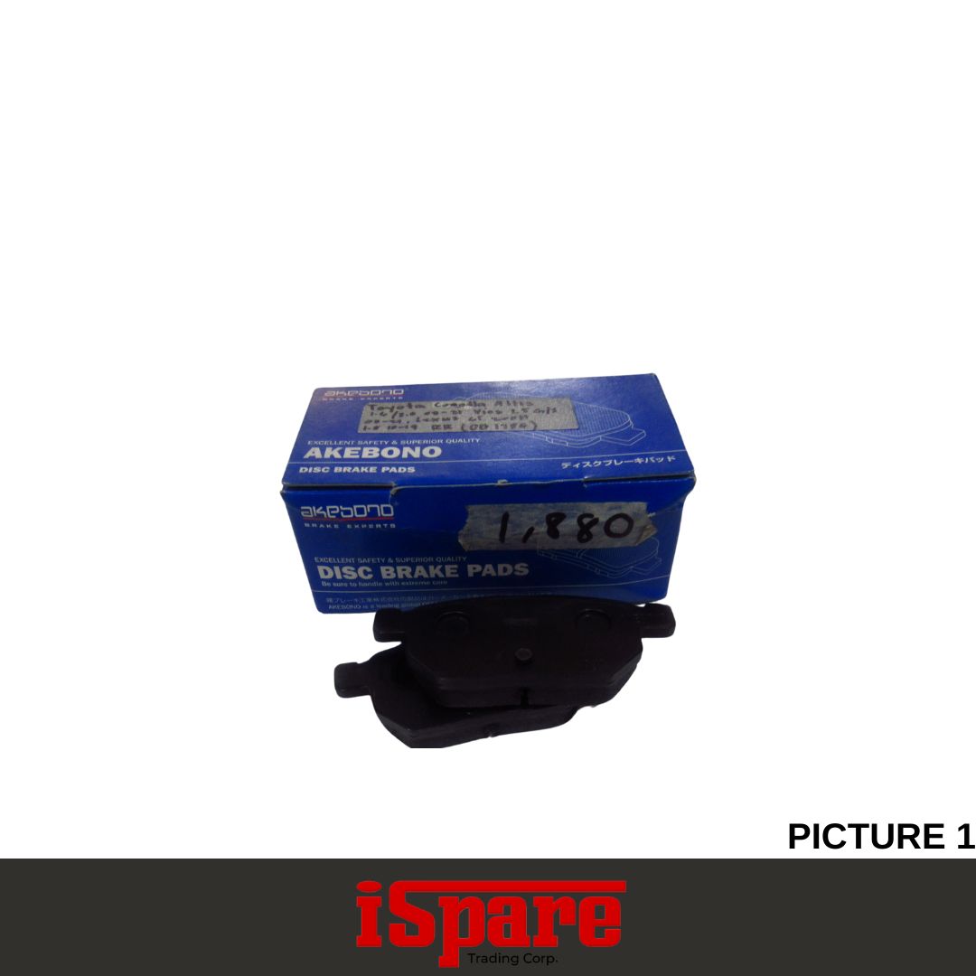 AKEBONO, TOYOTA COROLLA ALTIS 1.6 2.0 2008-21 FRT BRAKE PADS