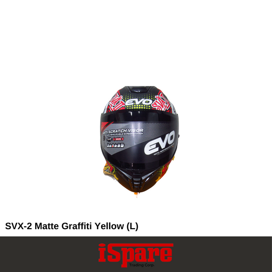 EVO SVX-2 Matte Graffiti Red/Yellow (L)
