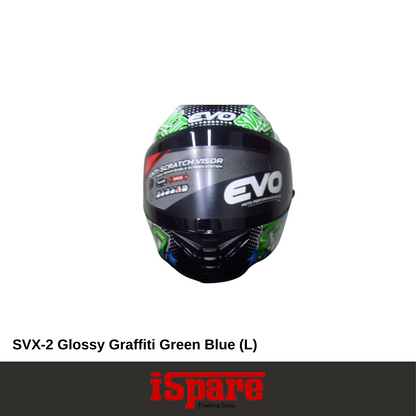 EVO SVX-2 Graffiti Glossy Green Blue (L)