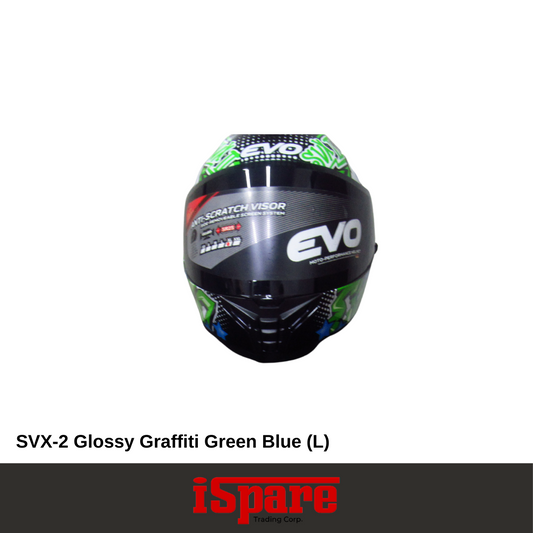 EVO SVX-2 Graffiti Glossy Green Blue (L)