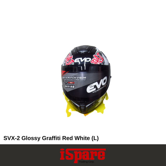 EVO SVX-2 Graffiti Glossy Red White (L)