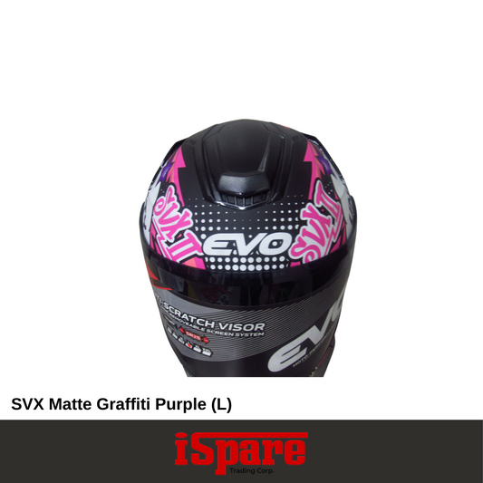 EVO SVX-2 Graffiti Matte Purple (L)