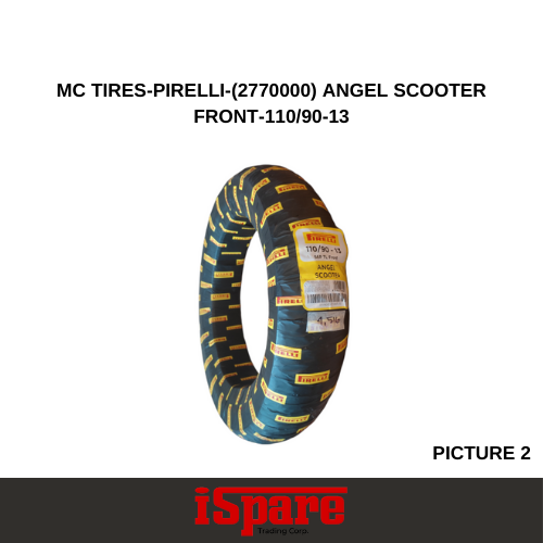 MC TIRES-PIRELLI-(2770000) ANGEL SCOOTER FRONT-110/90-13
