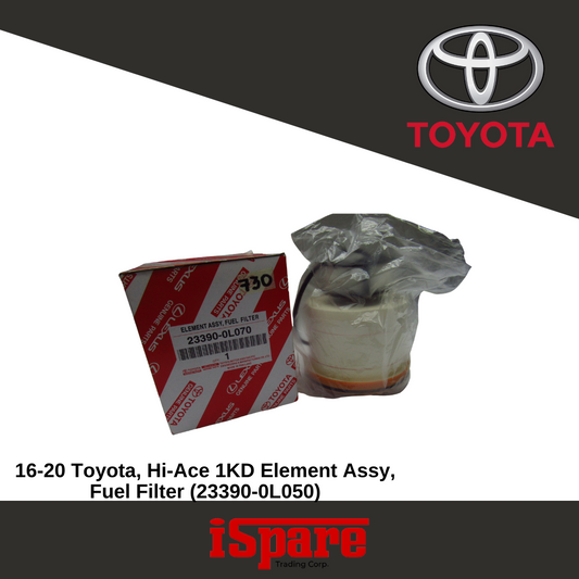 TOYOTA, Hi ACE 1KD 16-20 23390-0L050 ELEMENT ASSY,FUEL FILTER