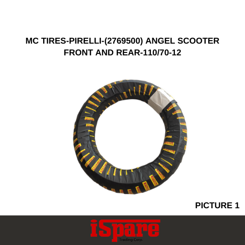 MC TIRES-PIRELLI-(2769500) ANGEL SCOOTER FRONT AND REAR-110/70-12