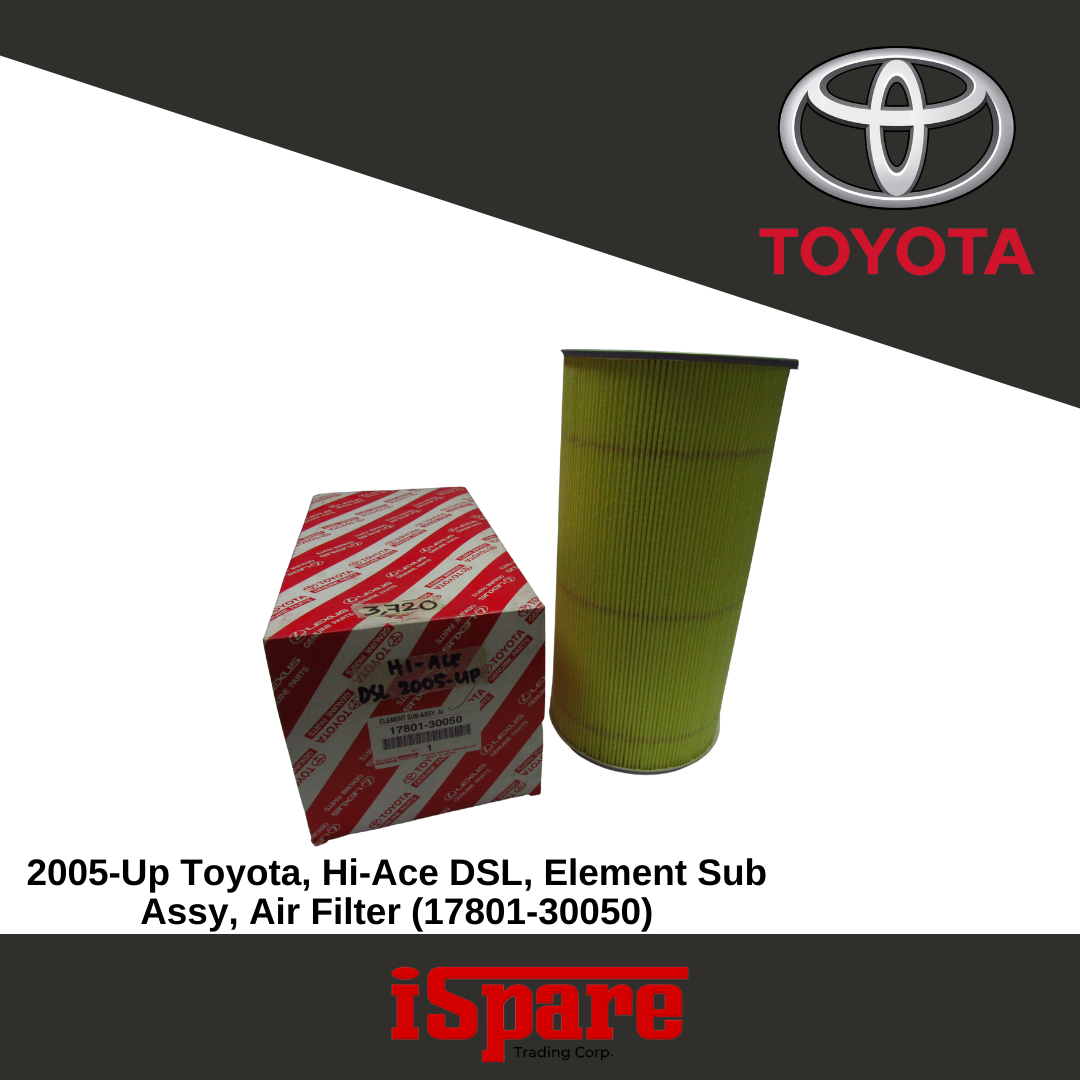 TOYOTA, Hi ACE DSL 2005-UP 17801-30050 ELEMENT SUB ASSY, AI