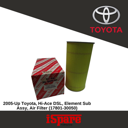 TOYOTA, Hi ACE DSL 2005-UP 17801-30050 ELEMENT SUB ASSY, AI