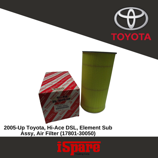 TOYOTA, Hi ACE DSL 2005-UP 17801-30050 ELEMENT SUB ASSY, AI
