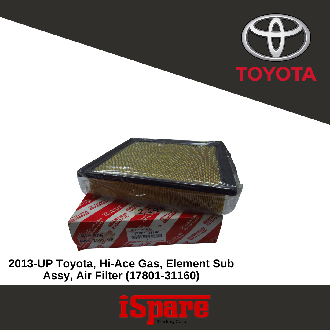 TOYOTA, Hi ACE GAS 2013-UP 17801-31160 ELEMENT SUB ASSY
