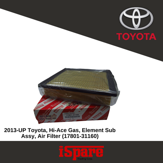 TOYOTA, Hi ACE GAS 2013-UP 17801-31160 ELEMENT SUB ASSY
