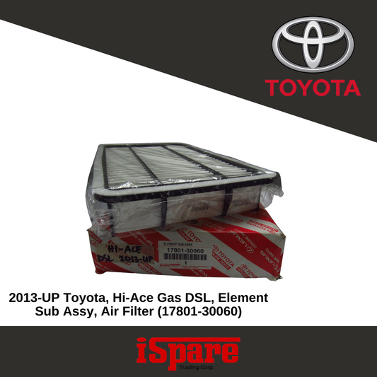 TOYOTA, Hi ACE DSL 2013-UP 17801-30060 ELEMENT SUB ASSY