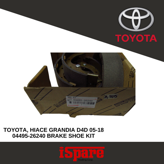 TOYOTA, GRANDIA D4D 05-18 04495-26240 SHOE KIT