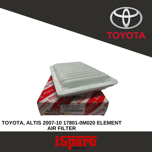 TOYOTA, ALTIS 2007-10 17801-0M020 ELEMENT AIR FILTER