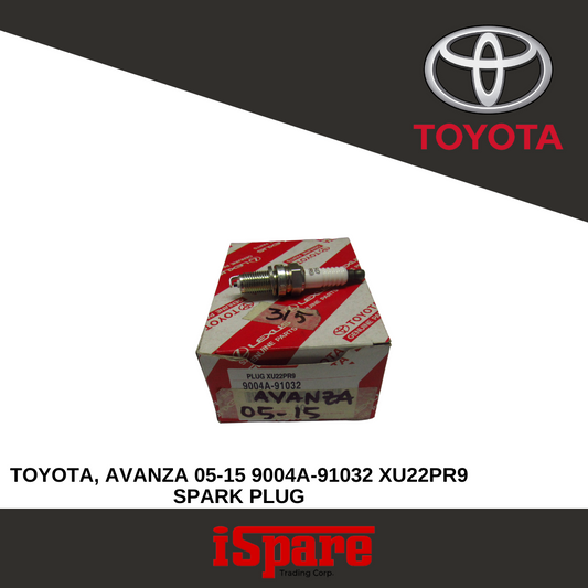 TOYOTA, AVANZA 05-15 9004A-91032 XU22PR9 SPARK PLUG