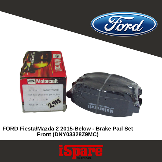 Brake Pad Fr (DNY0-33-28Z9-MC) FORD Fiesta