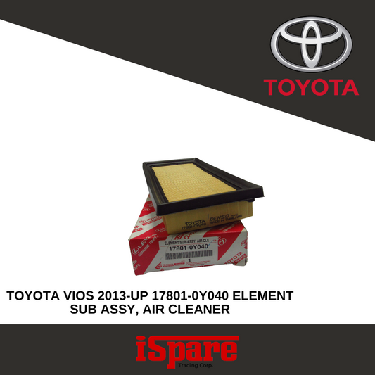 TOYOTA VIOS 2013-UP 17801-0Y040 ELEMENT SUB ASSY, AIR CLEANER