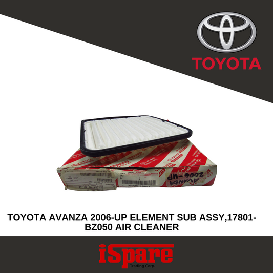 TOYOTA AVANZA 2006-UP ELEMENT SUB ASSY,17801-BZ050 AIR CLEANER