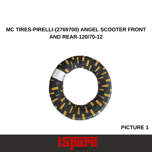 MC TIRES-PIRELLI-(2769700) ANGEL SCOOTER FRONT AND REAR-120/70-12