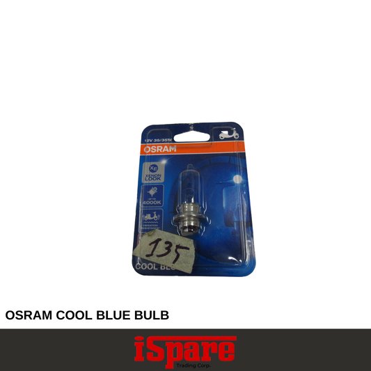 MC BULB-OSRAM-OSR08 (62337CB-01B) P15 D-25-1 COOL BLUE HALOGEN BULB-12V 35/35W 1LEG