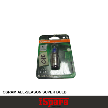 MC BULB-OSRAM-OSR09 (62337ALS-01B) P15 D-15-1 ALL SEASON HALOGEN BULB-12V 35/35W 1 LEG