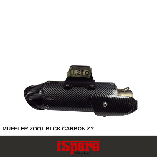 MUFFLER ZOO1 BLCK CARBON ZY