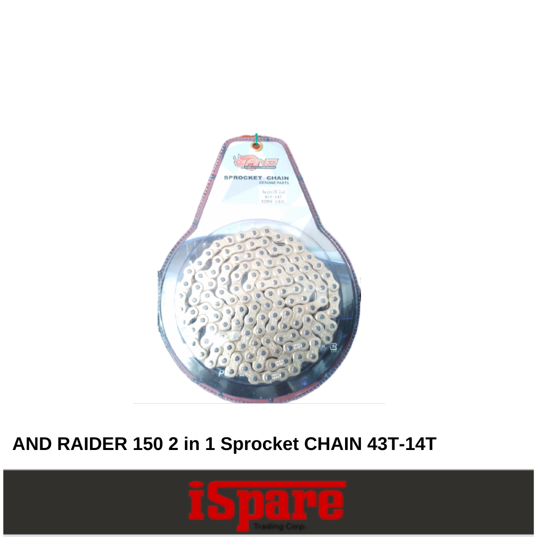 AND RAIDER 150 2 in 1 Sprocket CHAIN 43T-14T