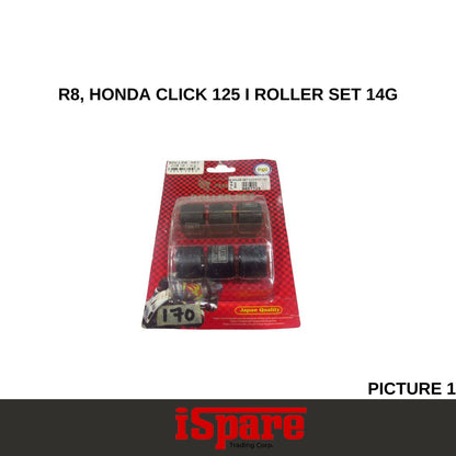 R8, HONDA CLICK 125 I ROLLER SET 14G
