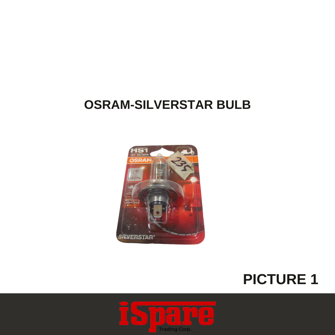 MC BULB-OSRAM-OSR25 (64185SVS-01B-HS) PX43T SILVERSTAR HALOGEN BULB-12V 35/35W (HS1)