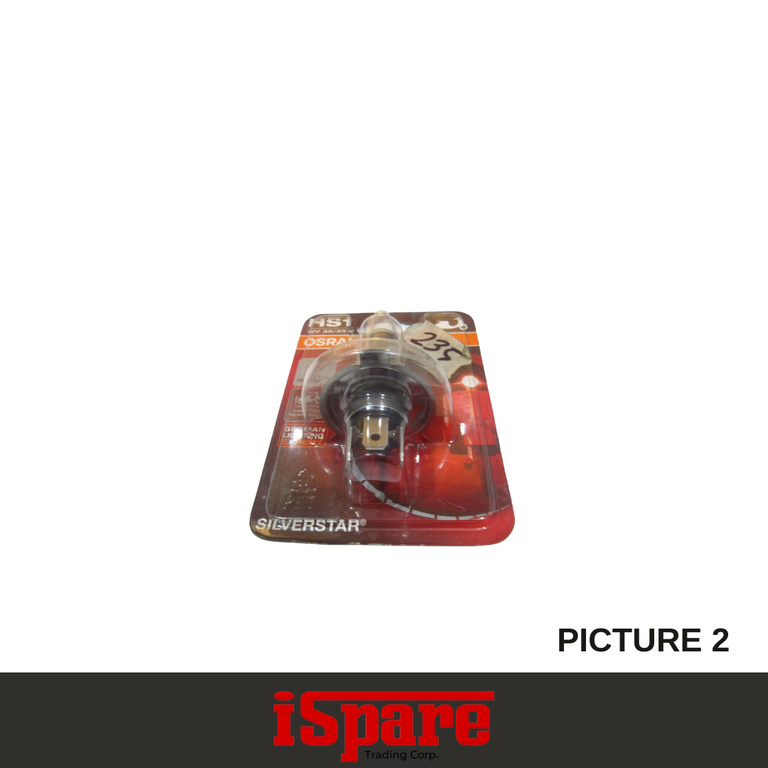 MC BULB-OSRAM-OSR25 (64185SVS-01B-HS) PX43T SILVERSTAR HALOGEN BULB-12V 35/35W (HS1)