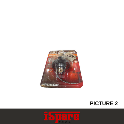 MC BULB-OSRAM-OSR25 (64185SVS-01B-HS) PX43T SILVERSTAR HALOGEN BULB-12V 35/35W (HS1)