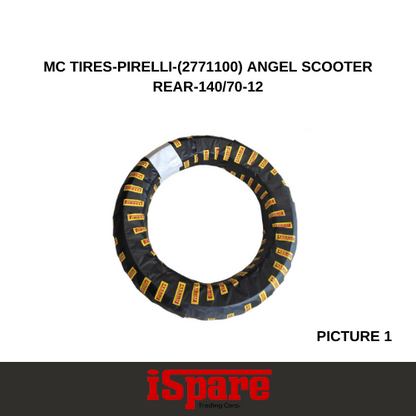 MC TIRES-PIRELLI-(2771100) ANGEL SCOOTER REAR-140/70-12