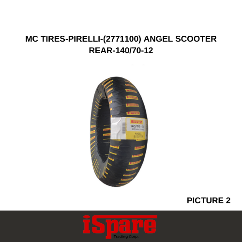 MC TIRES-PIRELLI-(2771100) ANGEL SCOOTER REAR-140/70-12