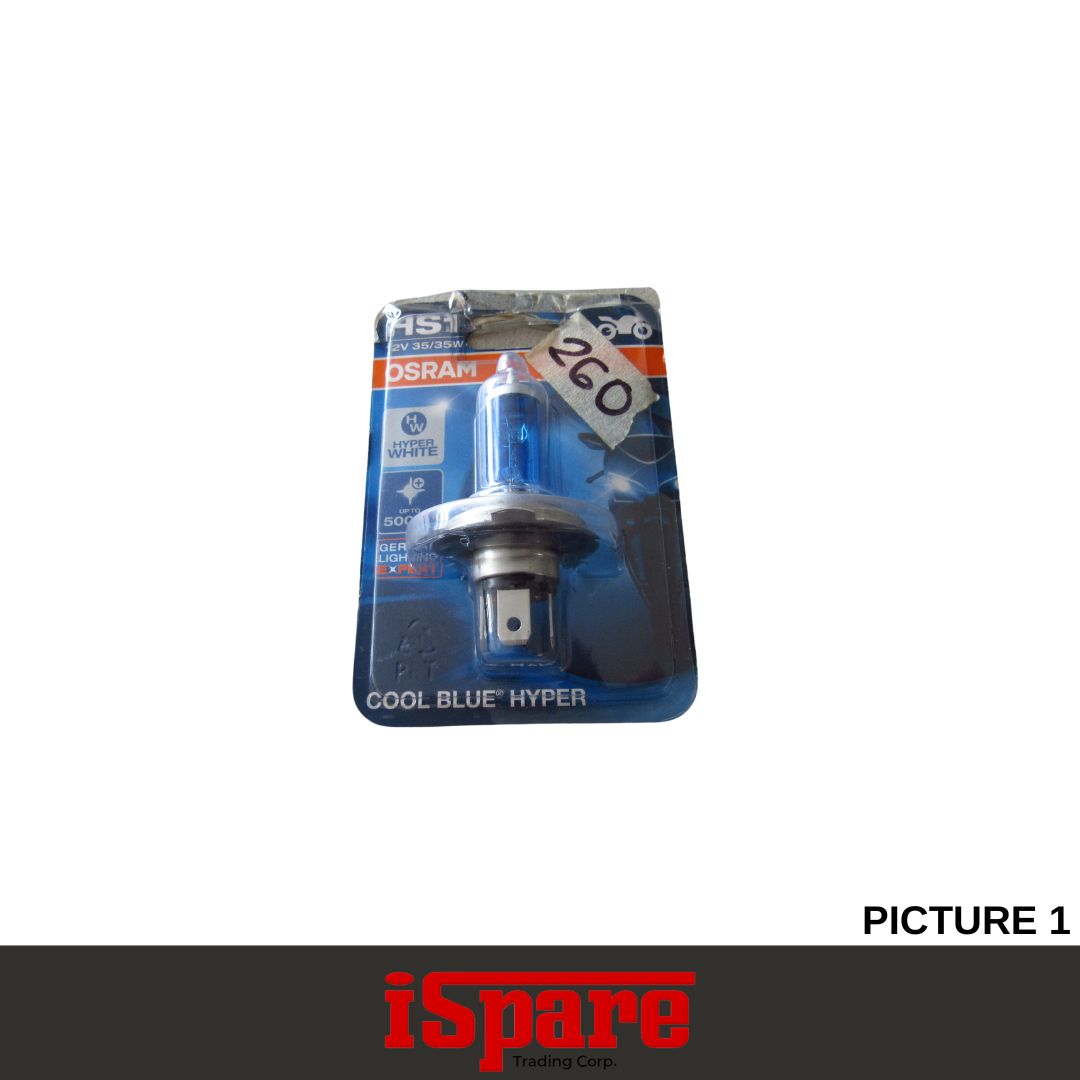 MC BULB-OSRAM-OSR27 (62185CBH-01B-HS1) PX34T COOL BLUE HALOGEN BULB-12V 35/35W (HS1)