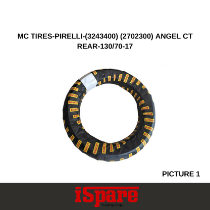 MC TIRES-PIRELLI-(3243400) (2702300) ANGEL CT REAR-130/70-17