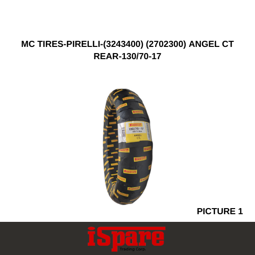 MC TIRES-PIRELLI-(3243400) (2702300) ANGEL CT REAR-130/70-17