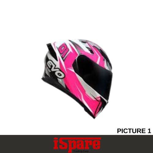 HELMET-EVO-GSX 3000 KATANA-GREY/PINK-LARGE