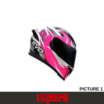 HELMET-EVO-GSX 3000 KATANA-GREY/PINK-LARGE
