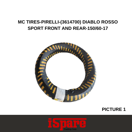 MC TIRES-PIRELLI-( ) DIABLO ROSSO SPORT FRONT AND REAR-150/60-17