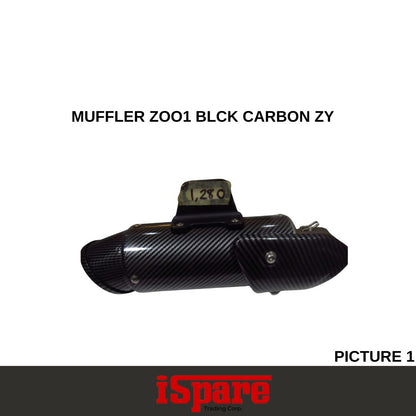 MUFFLER ZOO1 BLCK CARBON ZY