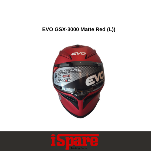 EVO GSX-3000 Matte Red (L)