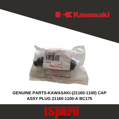 GENUINE PARTS-KAWASAKI-(21160-1100) CAP ASSY PLUG 21160-1100-A BC175