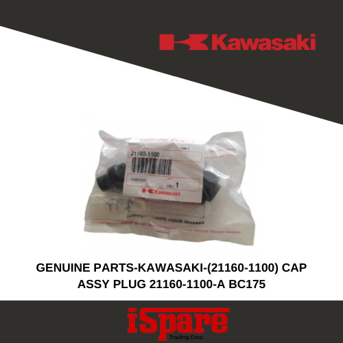 GENUINE PARTS-KAWASAKI-(21160-1100) CAP ASSY PLUG 21160-1100-A BC175